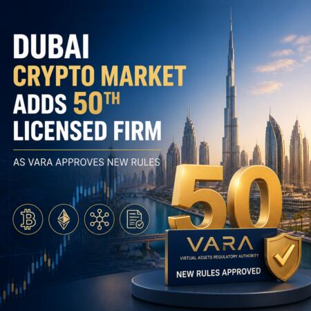 Dubai Crypto Market Adds 50th Licensed Firm As Vara Approves New Rules