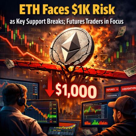 Eth Faces $1k Risk As Key Support Breaks; Futures Traders In Focus