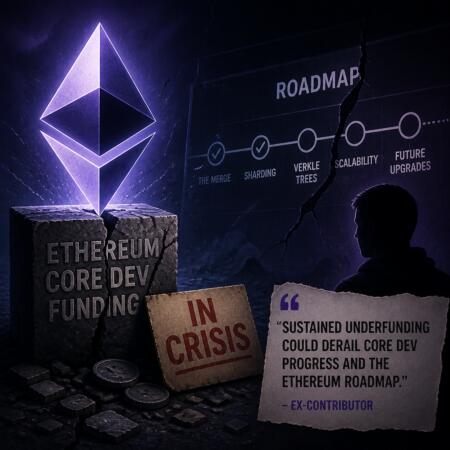 Ethereum Core Dev Funding Crisis Could Impact Roadmap, Ex-Contributor Warns Ethereum Core Dev Funding Crisis Could Impact Roadmap, Ex-Contributor Warns