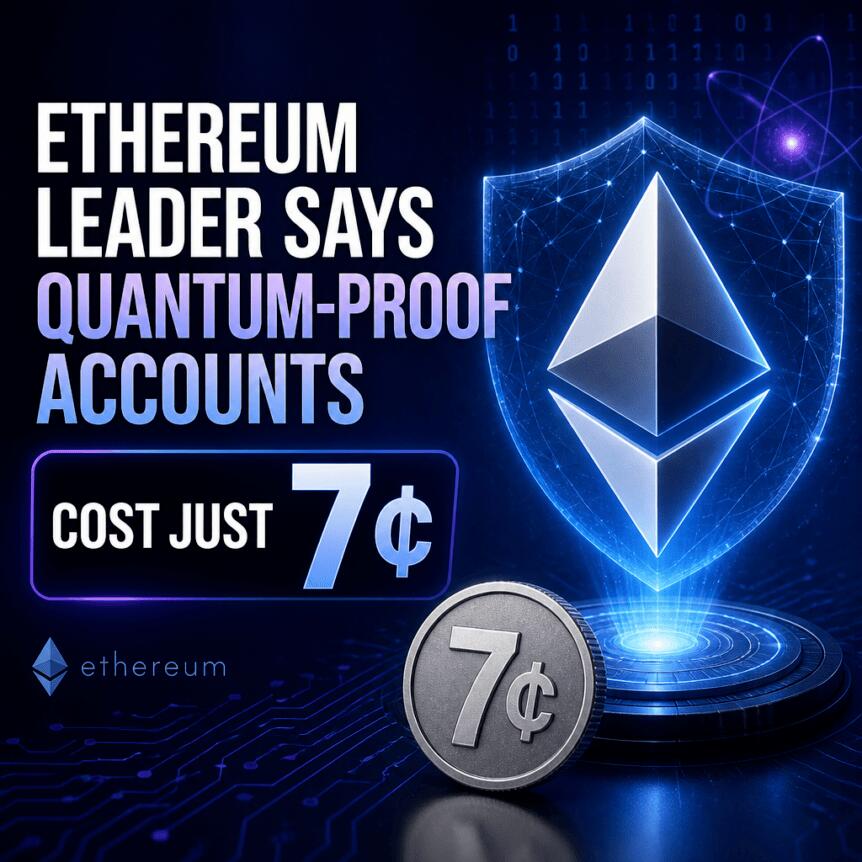 Ethereum Leader Says Quantum-Proof Accounts Cost Just 7 Cents