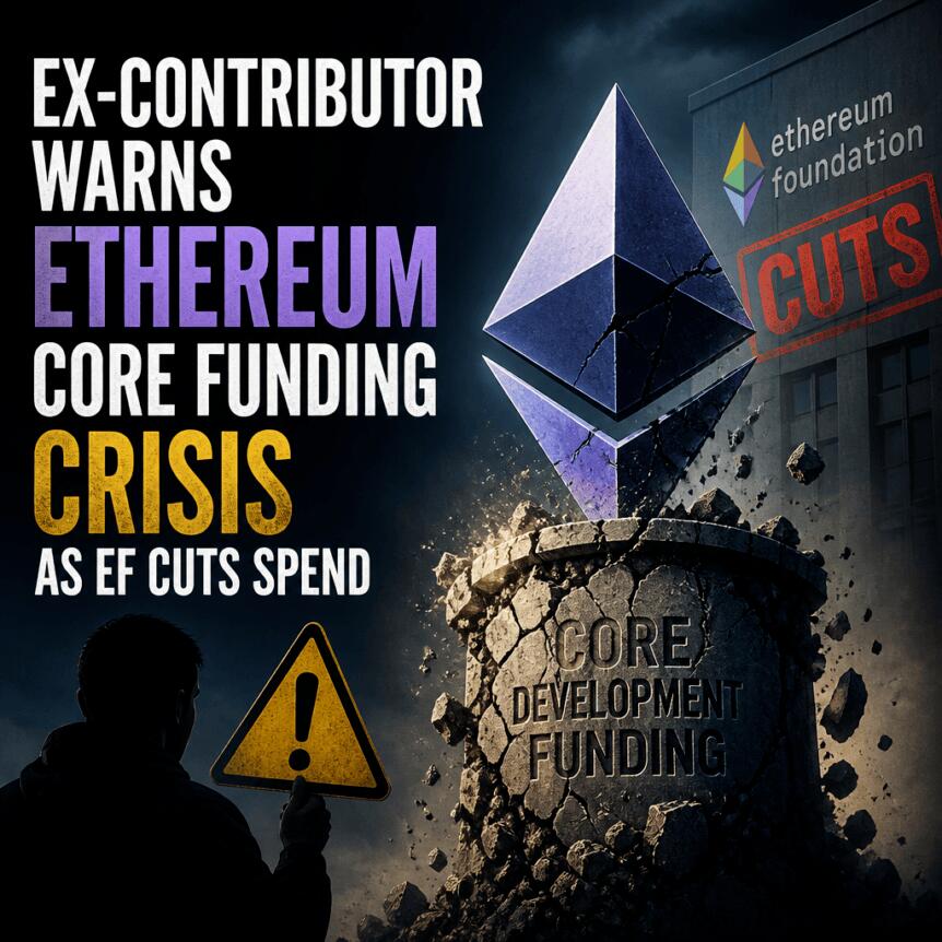 Ex-Contributor Warns Ethereum Core Funding Crisis As Ef Cuts Spend