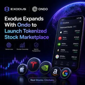 Exodus Expands With Ondo to Launch Tokenized Stock Marketplace Exodus Expands With Ondo To Launch Tokenized Stock Marketplace