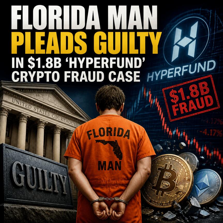 Florida Man Pleads Guilty In $1.8b ‘hyperfund’ Crypto Fraud Case