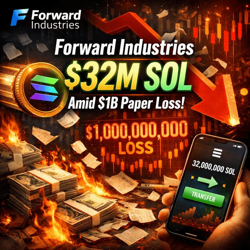 Forward Industries Shifts $32m Sol Amid $1b Paper Loss