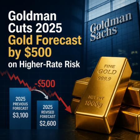 Goldman Cuts 2025 Gold Forecast By $500 On Higher-Rate Risk
