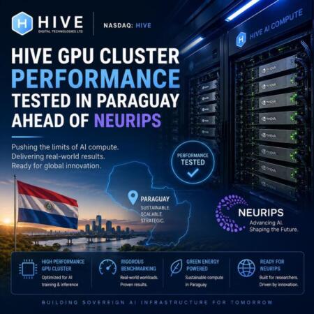 HIVE GPU Cluster Performance Tested in Paraguay Ahead of NeurIPS Hive Gpu Cluster Performance Tested In Paraguay Ahead Of Neurips