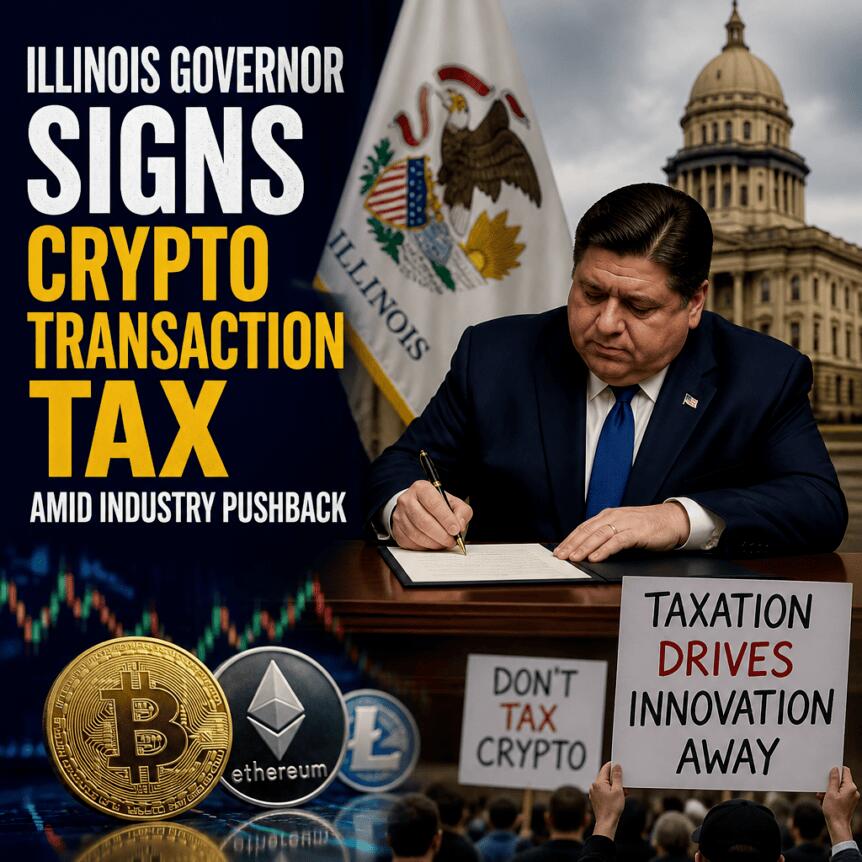Illinois Governor Signs Crypto Transaction Tax Amid Industry Pushback Illinois Governor Signs Crypto Transaction Tax Amid Industry Pushback