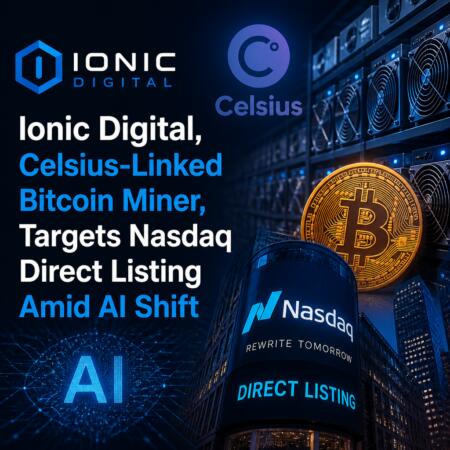 Ionic Digital, Celsius-Linked Bitcoin Miner, Targets Nasdaq Direct Listing Amid Ai Shift