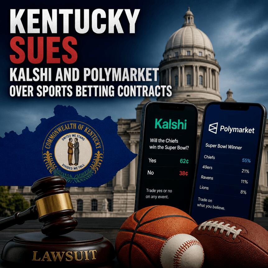 Kentucky Sues Kalshi and Polymarket Over Sports Betting Contracts Kentucky Sues Kalshi And Polymarket Over Sports Betting Contracts