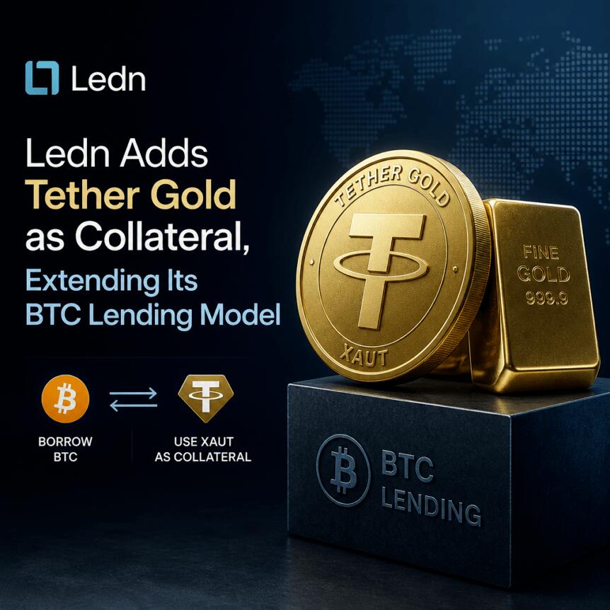 Ledn Adds Tether Gold As Collateral, Extending Its Btc Lending Model