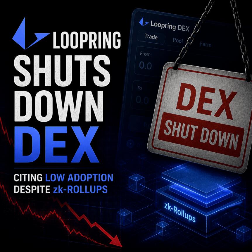 Loopring Shuts Down Dex, Citing Low Adoption Despite Zk-Rollups