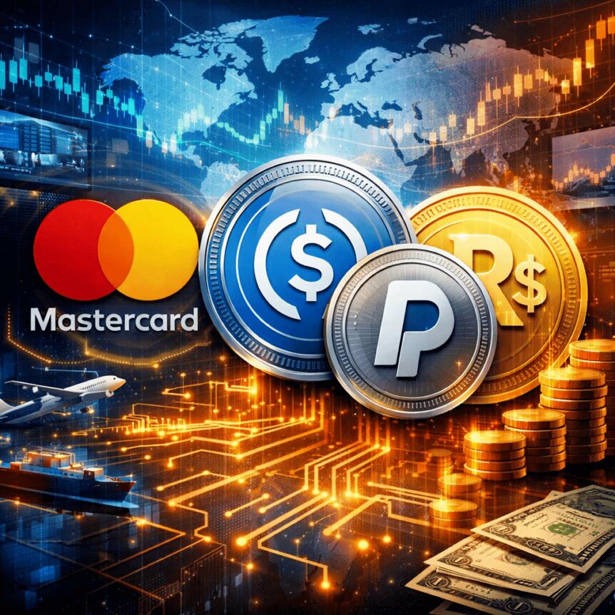 Mastercard expands settlement support for USDC, PYUSD, RLUSD