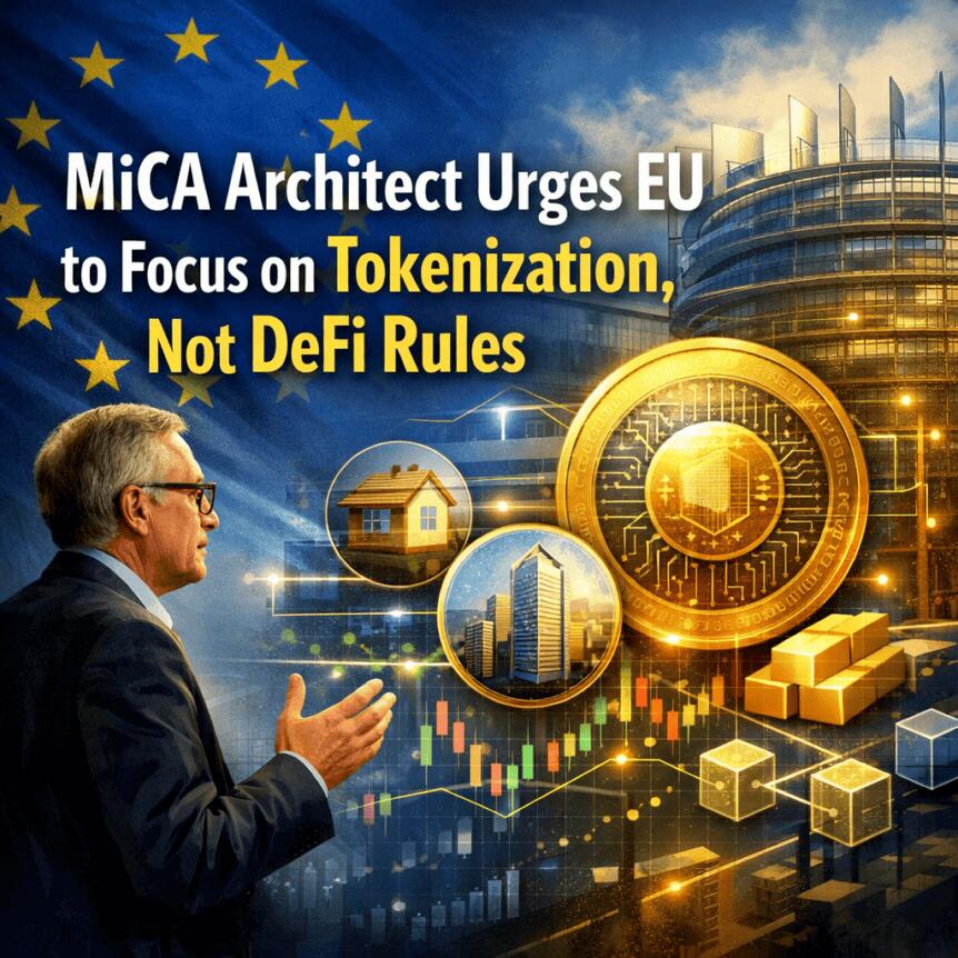MiCA Architect Urges EU to Focus on Tokenization, Not DeFi Rules