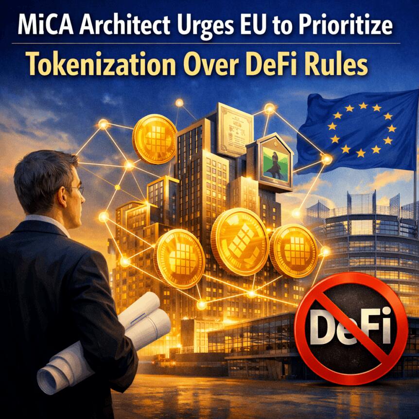 MiCA Architect Urges EU to Prioritize Tokenization Over DeFi Rules Mica Architect Urges Eu To Prioritize Tokenization Over Defi Rules