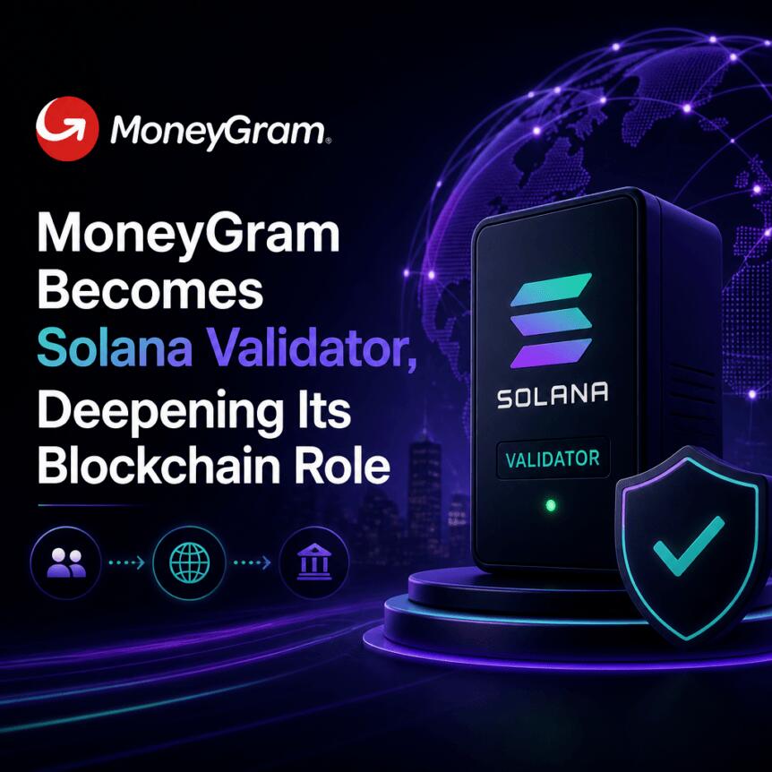 MoneyGram Becomes Solana Validator, Deepening Its Blockchain Role Moneygram Becomes Solana Validator, Deepening Its Blockchain Role
