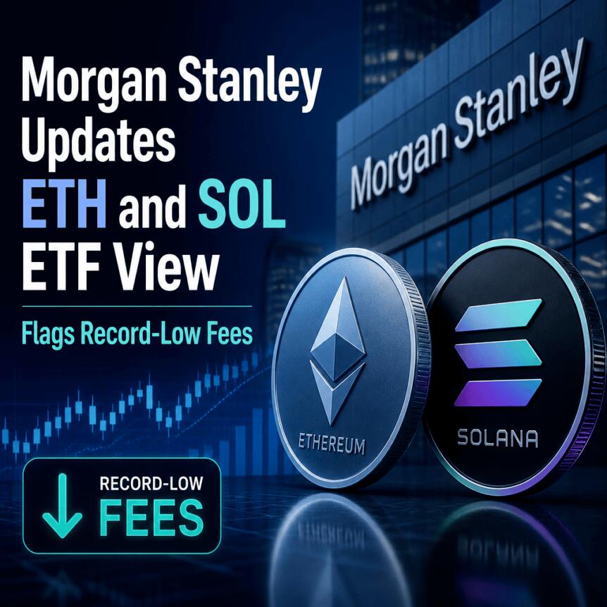 Morgan Stanley Updates ETH and SOL ETF View, Flags Record-Low Fees Morgan Stanley Updates Eth And Sol Etf View, Flags Record-Low Fees