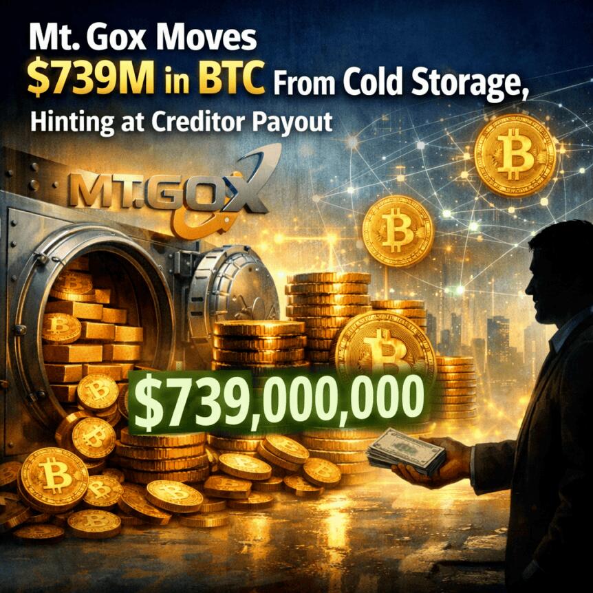 Mt. Gox Moves $739M in BTC From Cold Storage, Hinting at Creditor Payout Mt. Gox Moves $739m In Btc From Cold Storage, Hinting At Creditor Payout