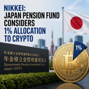 Nikkei: Japan Pension Fund Considers 1% Allocation to Crypto Nikkei: Japan Pension Fund Considers 1% Allocation To Crypto