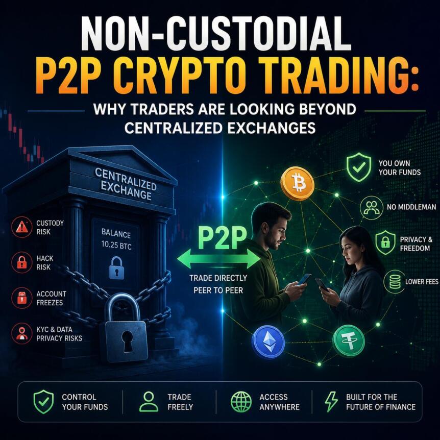 Non-Custodial P2P Crypto Trading: Why Traders Are Looking Beyond Centralized Exchanges Non-Custodial P2p Crypto Trading: Why Traders Are Looking Beyond Centralized Exchanges