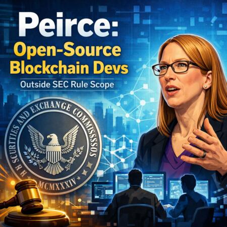 Peirce: Open-Source Blockchain Devs Outside Sec Rule Scope