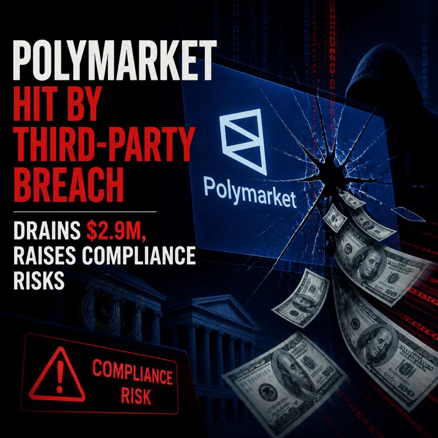 Polymarket Hit By Third-Party Breach Drains $2.9m, Raises Compliance Risks