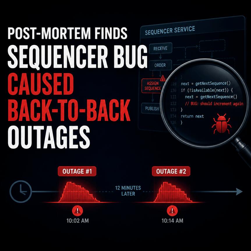 Post-Mortem Finds Sequencer Bug Caused Back-To-Back Outages