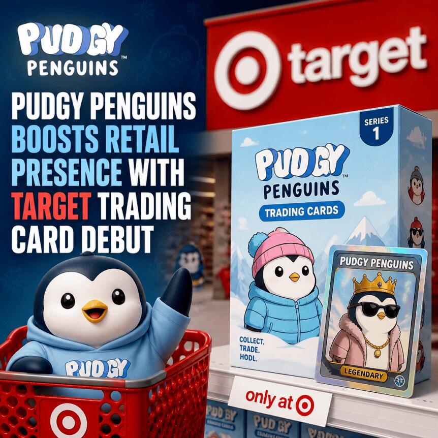 Pudgy Penguins Boosts Retail Presence With Target Trading Card Debut