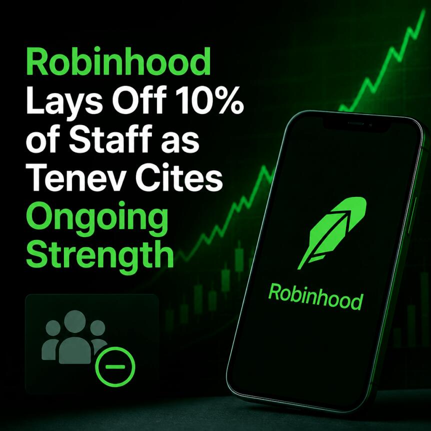 Robinhood Lays Off 10% of Staff as Tenev Cites Ongoing Strength