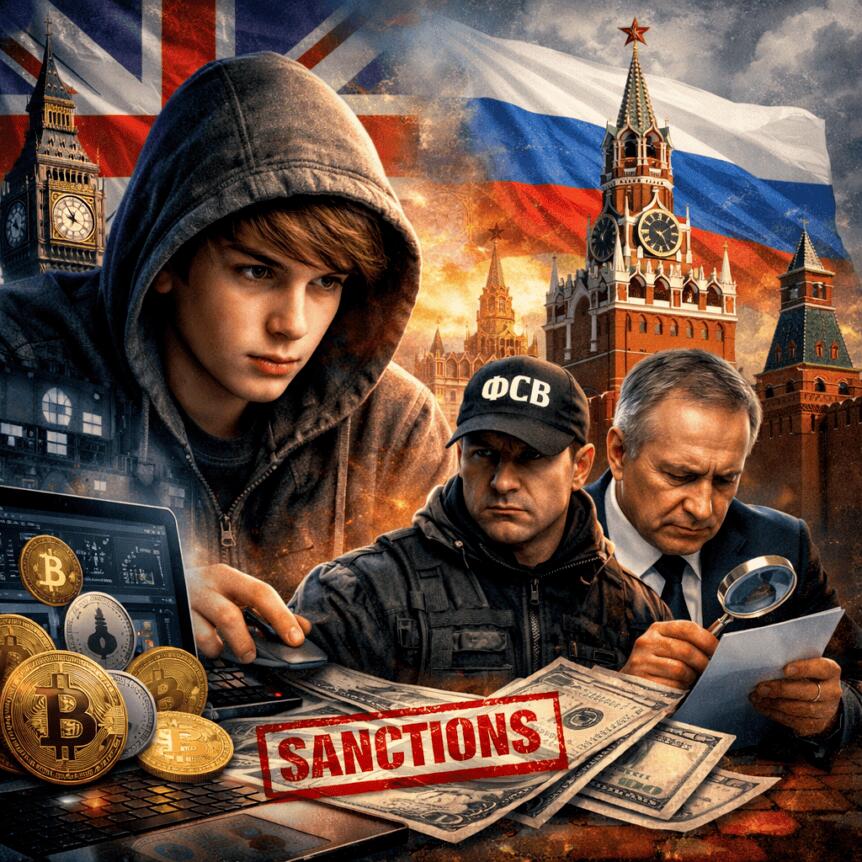 Russia Probes British 17-Year-Old Over Crypto Sanctions-Evasion Claims