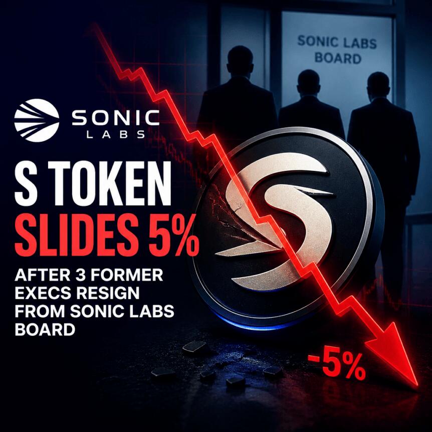 S token Slides 5% After 3 Former Execs Resign From Sonic Labs Board