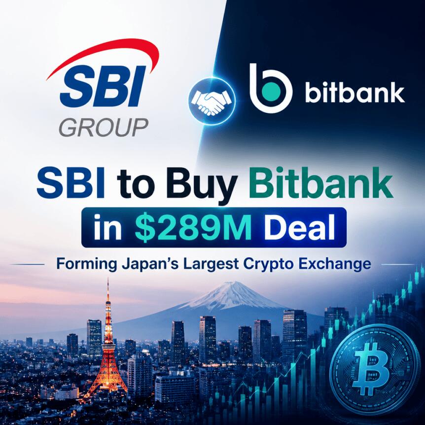 Sbi To Buy Bitbank In $289m Deal, Forming Japan’s Largest Crypto Exchange