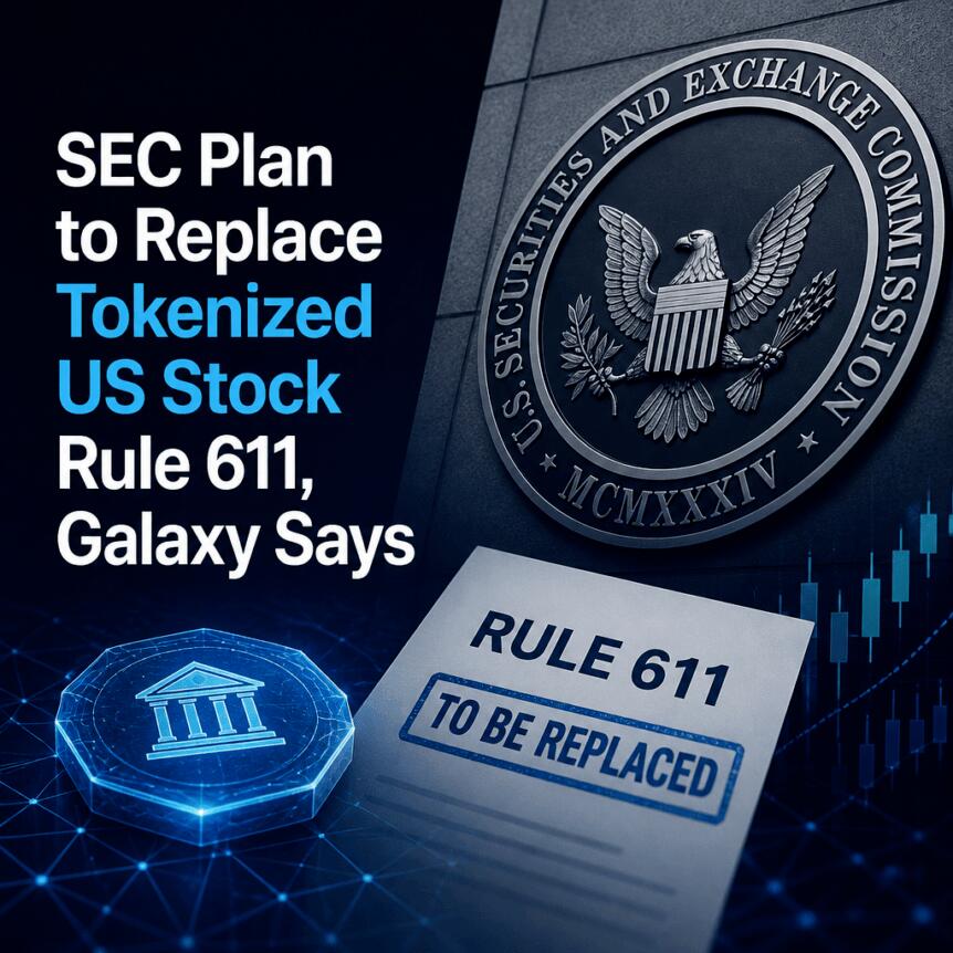 Sec Plan To Replace Tokenized Us Stock Rule 611, Galaxy Says
