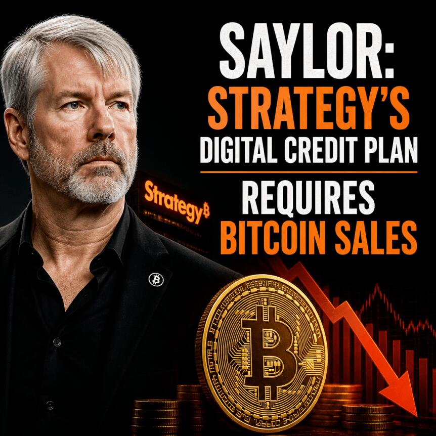 Saylor: Strategy’s Digital Credit Plan Requires Bitcoin Sales
