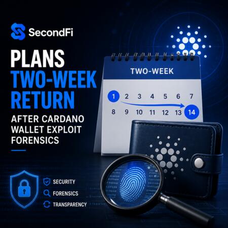 Secondfi Plans Two-Week Return After Cardano Wallet Exploit Forensics