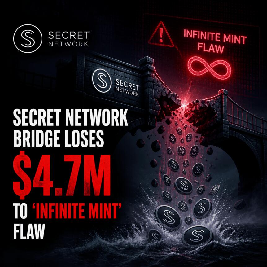 Secret Network Bridge Loses $4.7m To ‘infinite Mint’ Flaw