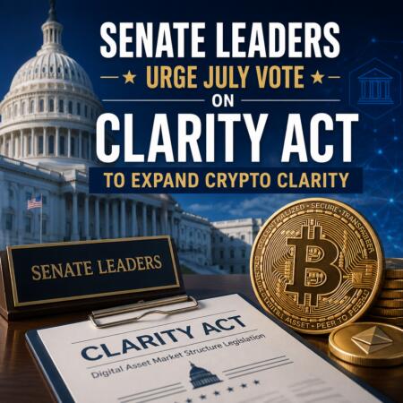 Senate Leaders Urge July Vote On Clarity Act To Expand Crypto Clarity