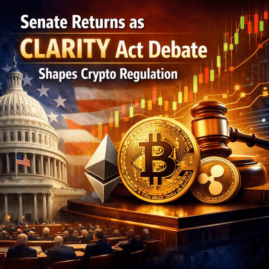 Senate Returns As Clarity Act Debate Shapes Crypto Regulation