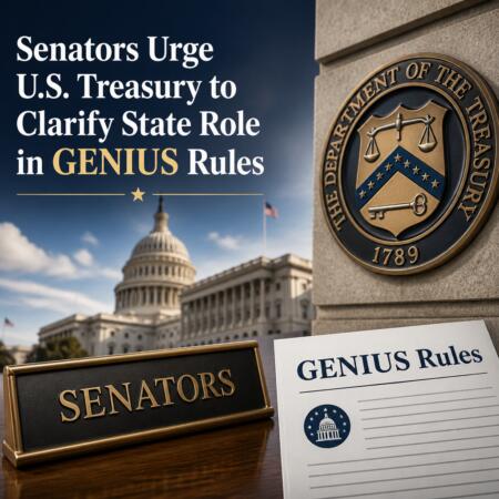 Senators Urge U.s. Treasury To Clarify State Role In Genius Rules