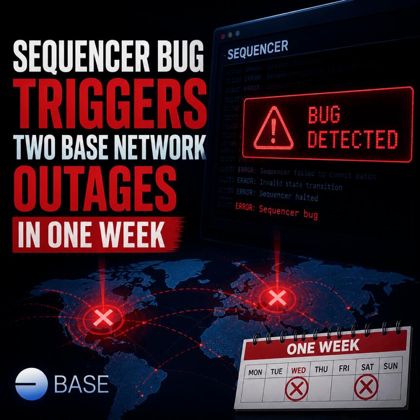 Sequencer Bug Triggers Two Base Network Outages In One Week