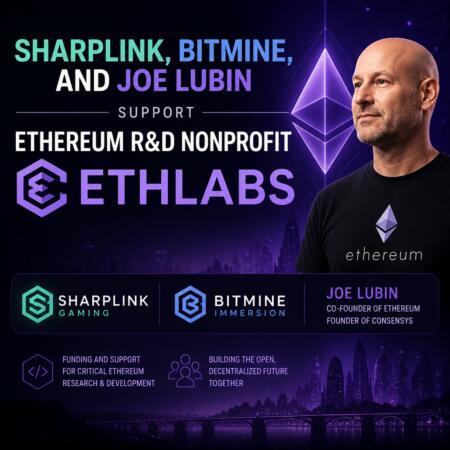 Sharplink, Bitmine, and Joe Lubin Support Ethereum R&D Nonprofit EthLabs Sharplink, Bitmine, And Joe Lubin Support Ethereum R&d Nonprofit Ethlabs