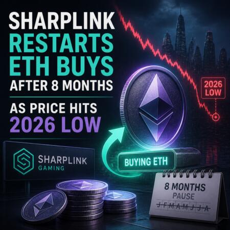 Sharplink Restarts Eth Buys After 8 Months As Price Hits 2026 Low