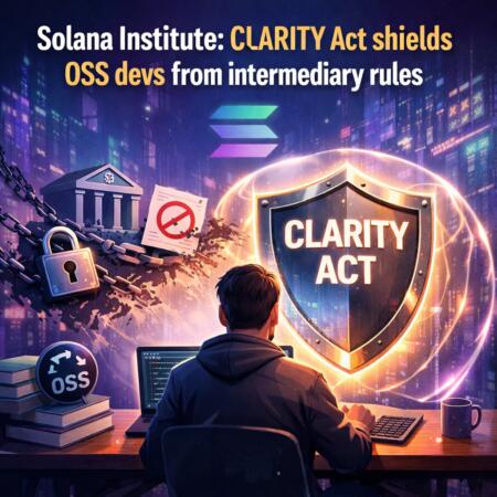 Solana Institute: Clarity Act Shields Oss Devs From Intermediary Rules