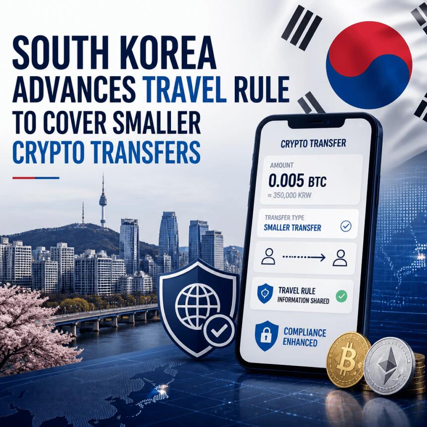 South Korea Advances Travel Rule to Cover Smaller Crypto Transfers South Korea Advances Travel Rule To Cover Smaller Crypto Transfers