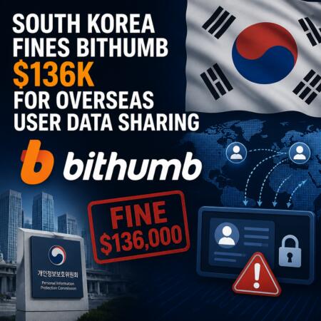 South Korea Fines Bithumb $136k For Overseas User Data Sharing