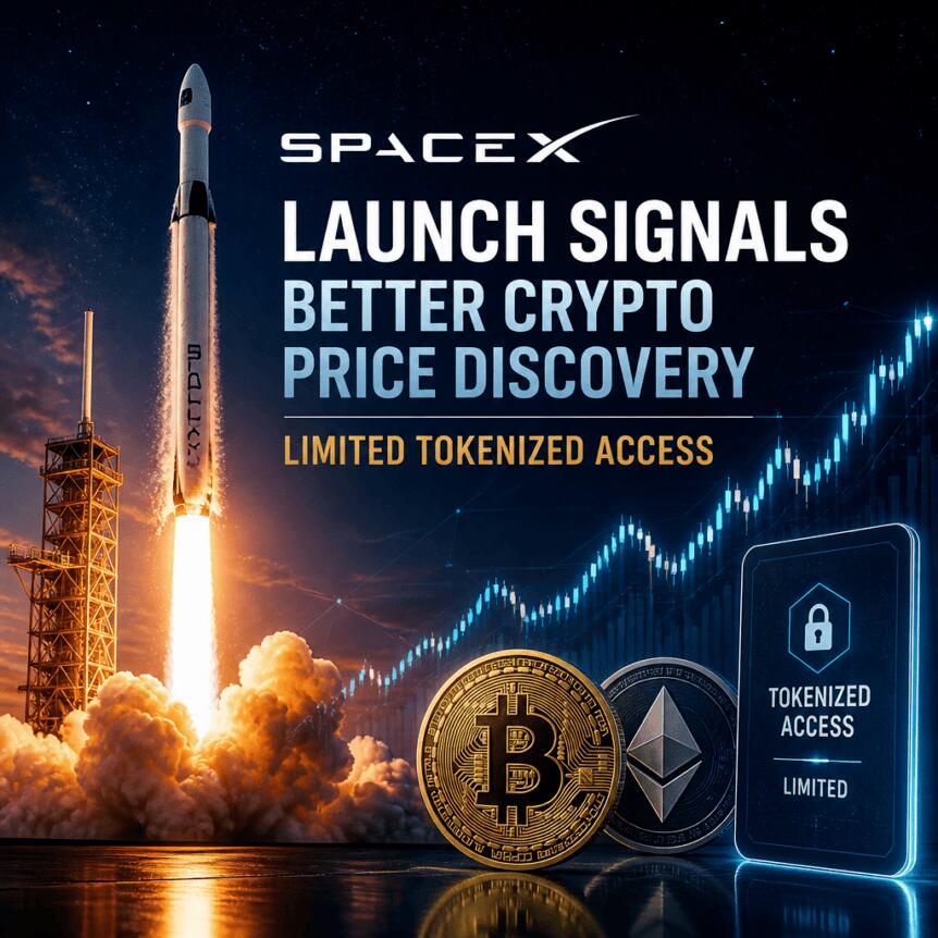 SpaceX Launch Signals Better Crypto Price Discovery, Limited Tokenized Access Spacex Launch Signals Better Crypto Price Discovery, Limited Tokenized Access