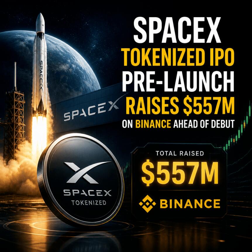 Spacex Tokenized Ipo Pre-Launch Raises $557m On Binance Ahead Of Debut
