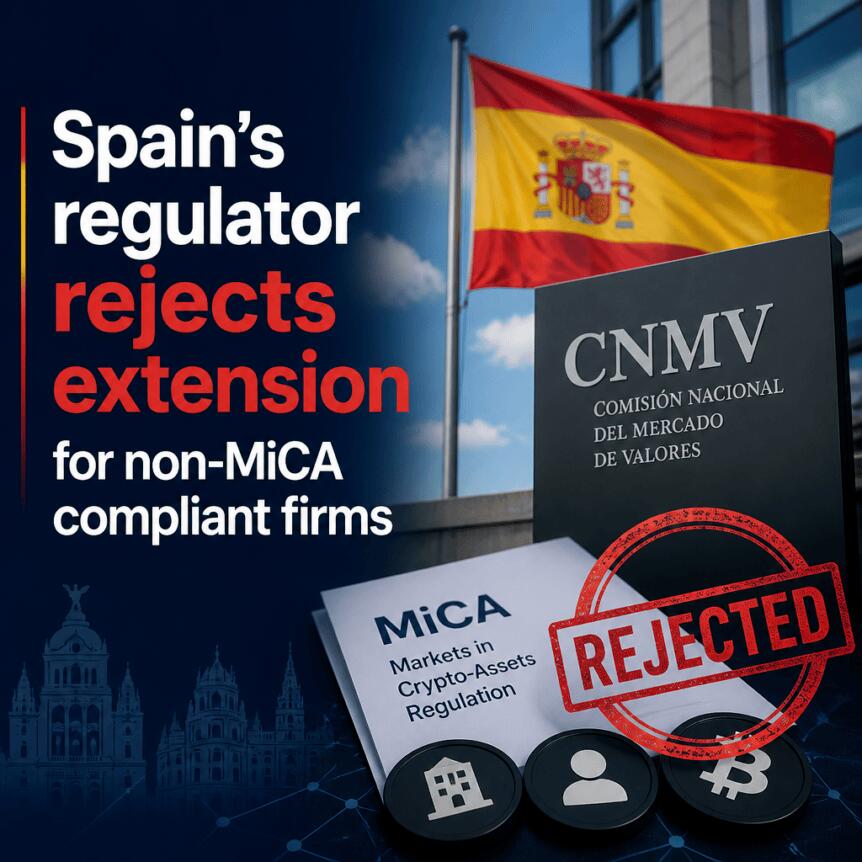 Spain’s Regulator Rejects Extension For Non-Mica Compliant Firms