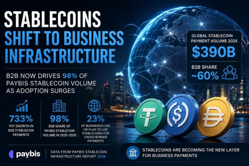 Stablecoins Shift From Consumer Payments To Business Infrastructure As B2b Adoption Surges