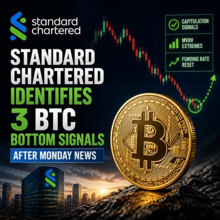 Standard Chartered Identifies 3 BTC Bottom Signals After Monday News Standard Chartered Identifies 3 Btc Bottom Signals After Monday News