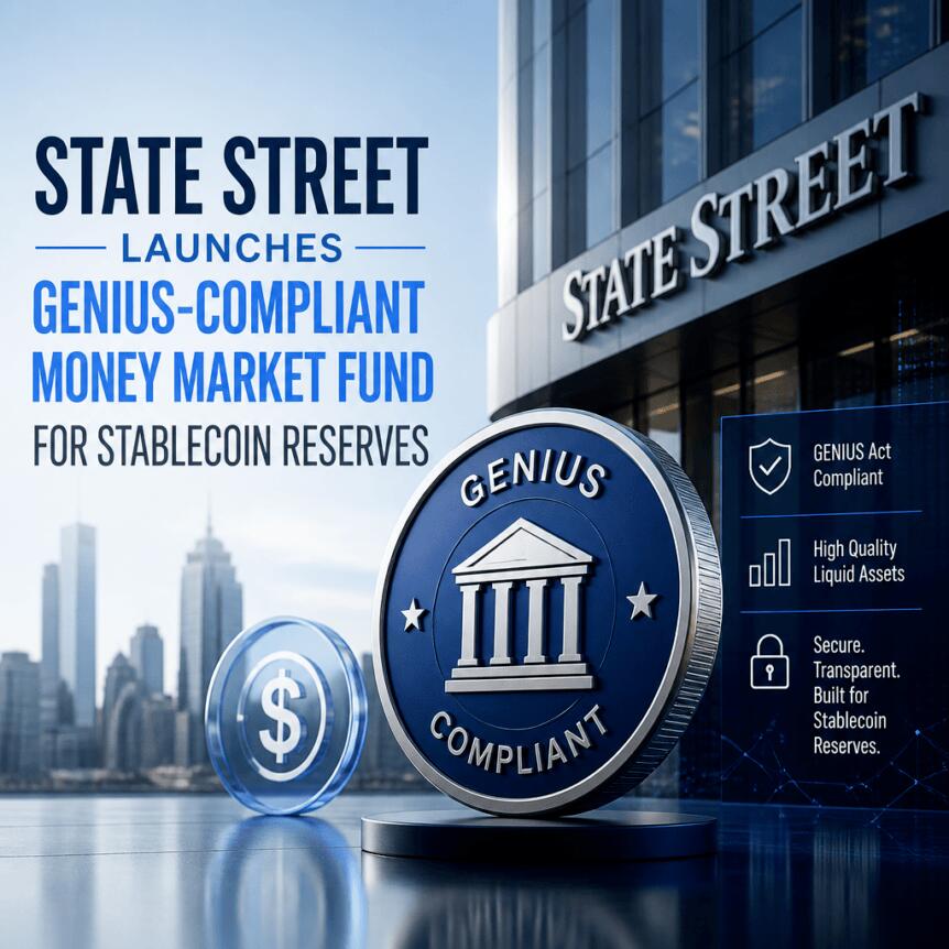 State Street Launches GENIUS-Compliant Money Market Fund for Stablecoin Reserves State Street Launches Genius-Compliant Money Market Fund For Stablecoin Reserves